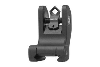 The Troy Industries Rear Fixed BattleSight features a di-optic aperture and black anodized finish